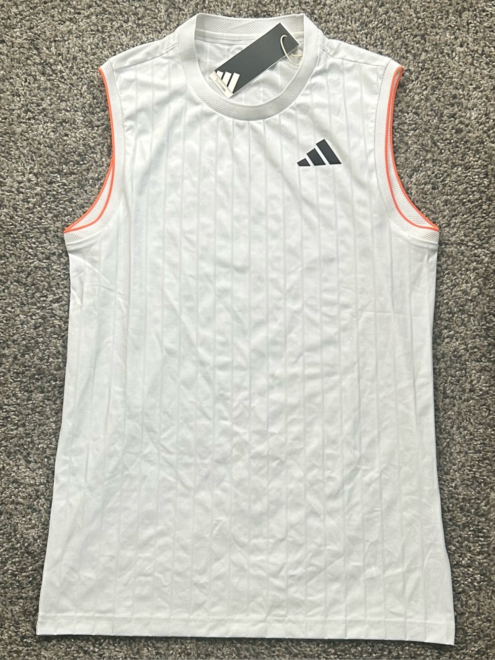 Adidas Climacool Tennis Tank Top Pro White Shirt Men’s Size Small KG6055